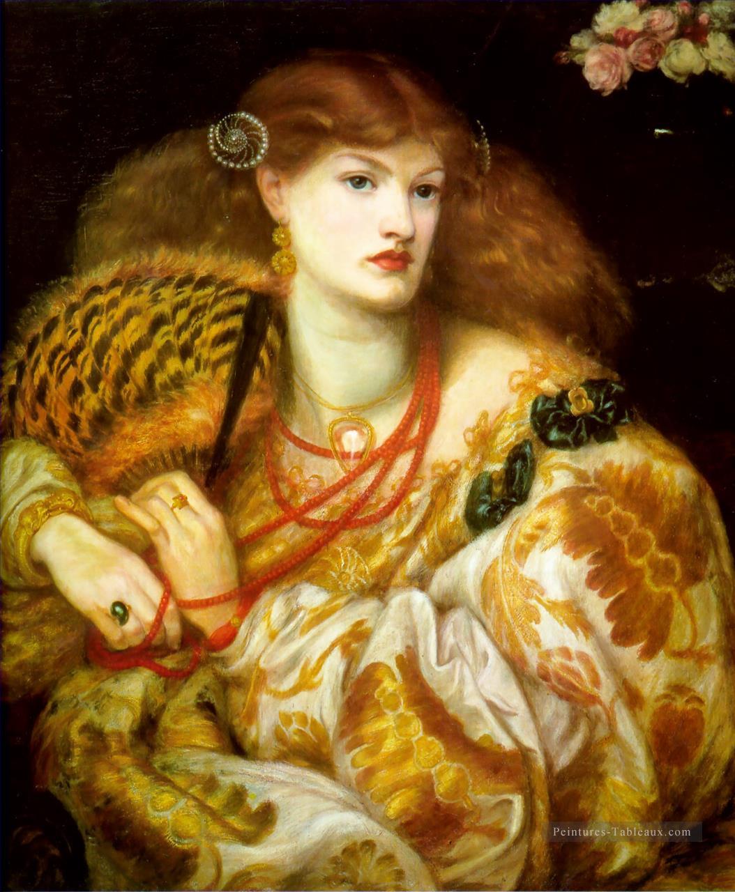 Mona Vanna préraphaélite Confrérie Dante Gabriel Rossetti Peintures à l'huile